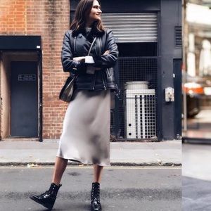 all saints slip dress with jumper